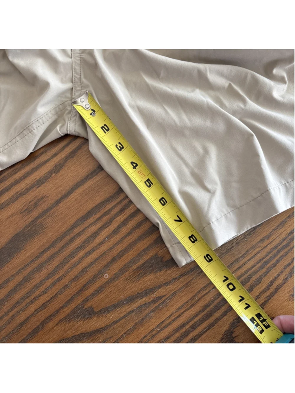 FootJoy Mens Size 35 Khaki 9" Flat Front Performance Golf Stretch Tech Shorts - Picture 6 of 8